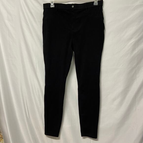 Time & Tru Jeans Stretch XL 16/18 Jeggings Pull On Black Pants Slacks Time and - Picture 1 of 9